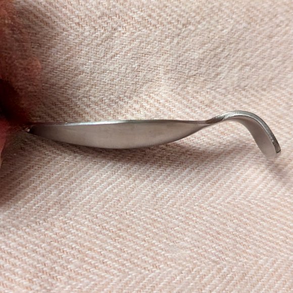 Stainless Steel Engraved Leaf Tea Bag Holder Caddy - Picture 8 of 8